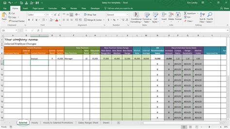 Pay Scale Template Excel For Easy Compensation Management