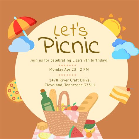 Picnic Invitation Template Free Download Ideas