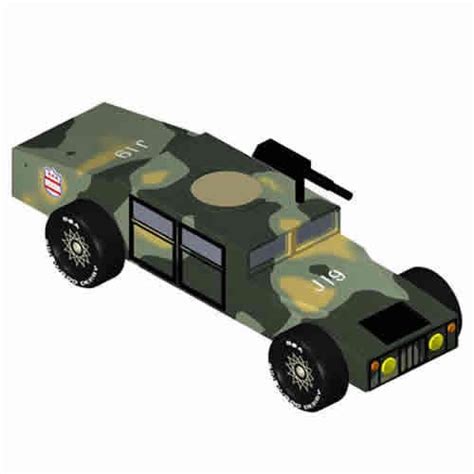 Pinewood Derby Humvee Templates For Winning Designs