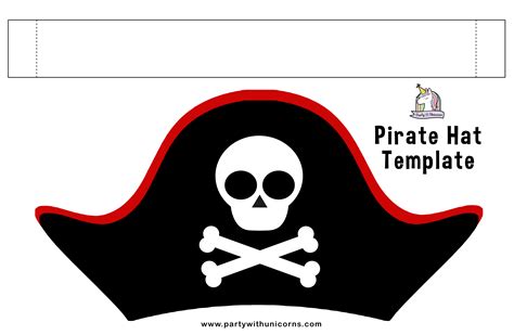 Pirate Hat Printable Template For Kids Fun Activities