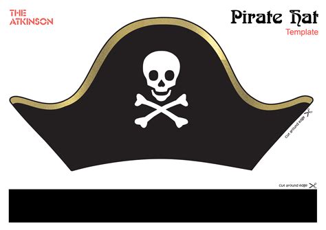 Pirate Hat Template Printable For Kids And Adults