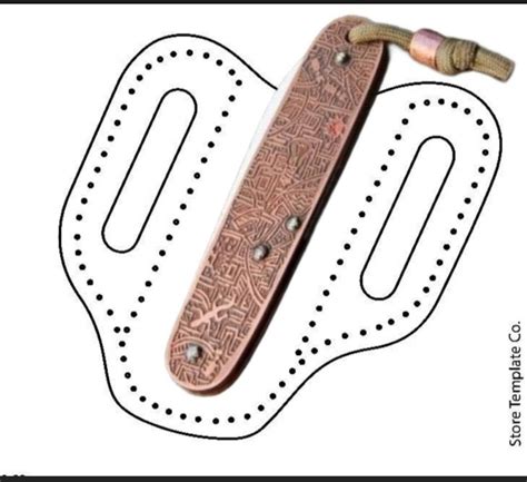 Pocket Knife Sheath Template: Diy Leather Patterns And Designs