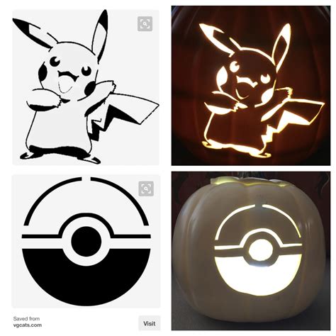 Pokemon Pumpkin Carving Templates Free Designs