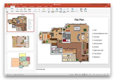 Powerpoint Floor Plan Template For Easy Design