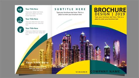 Powerpoint Tri Fold Brochure Template Design