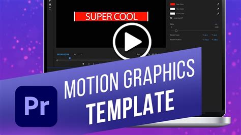 Premiere Pro Motion Graphic Templates Made Easy