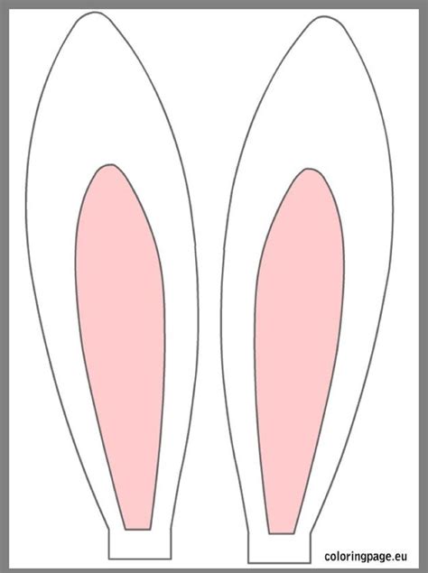 Printable Bunny Ears Template For Easter Fun