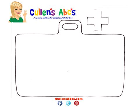 Printable Doctor Bag Craft Template For Kids