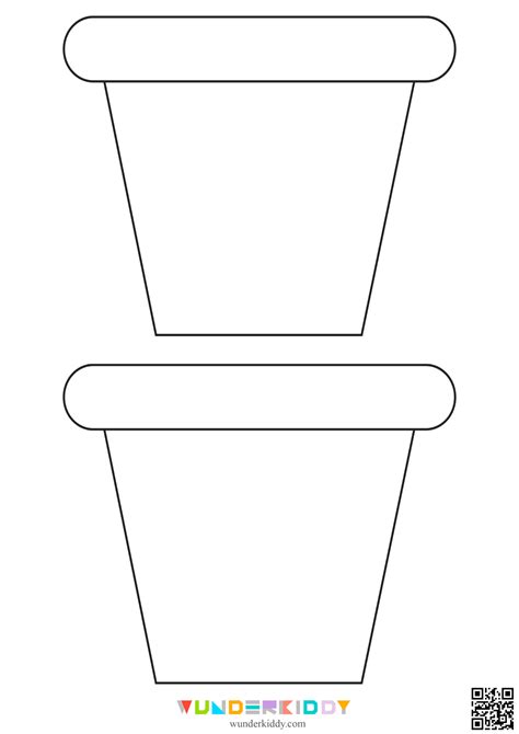 Printable Flower Pot Template For Diy Gardening Fun