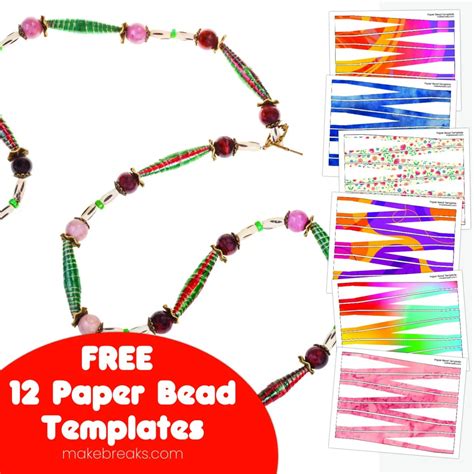 Printable Free Paper Bead Templates