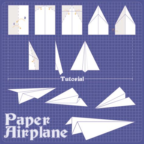 Printable Paper Airplane Template For Kids And Adults