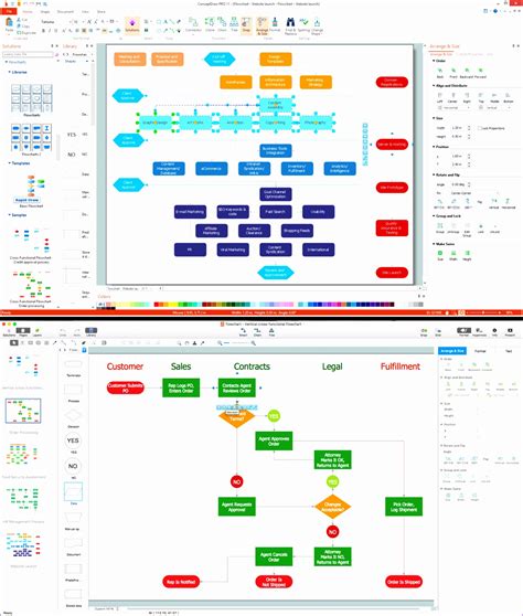 Process Flow Diagram Template In Excel Made Easy