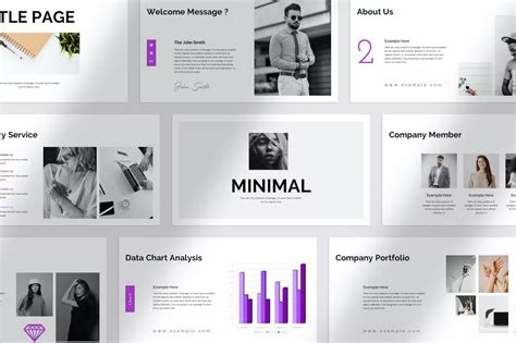 Professional Minimalist Powerpoint Template For Clear Presentations