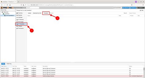 Proxmox Ct Template Download And Configuration Guide