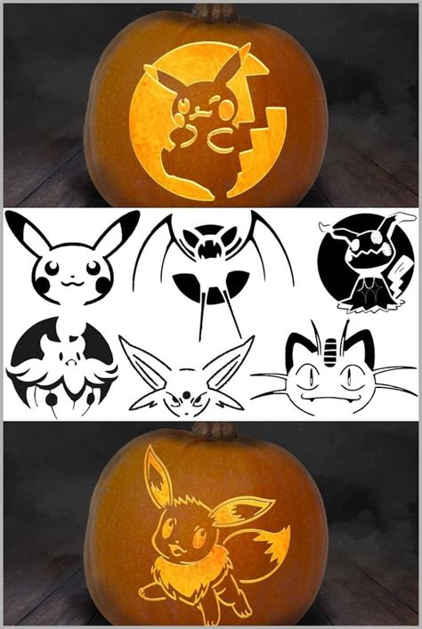 Pumpkin Carving Pokemon Templates To Try This Halloween