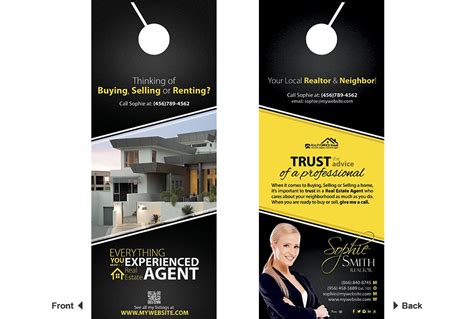 Real Estate Door Hanger Template Designs