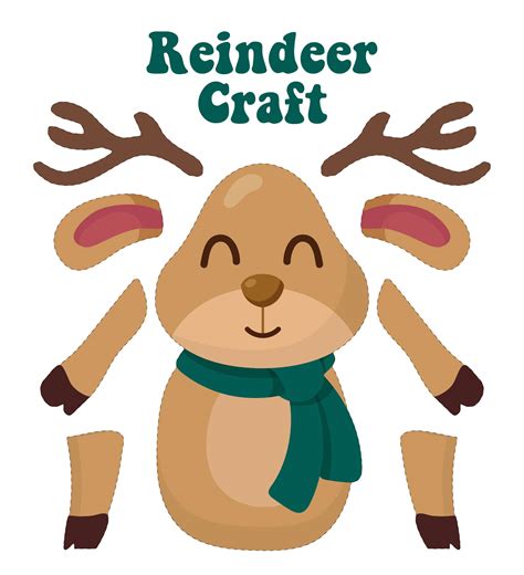 Reindeer Antlers Template For A Fun Christmas Craft