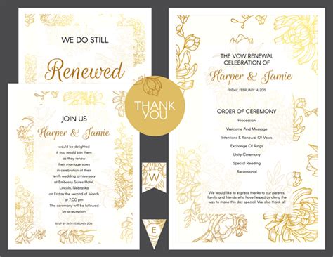 Renewal Of Vows Invitation Templates And Ideas