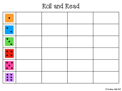 Roll And Read Template For Effective Learning