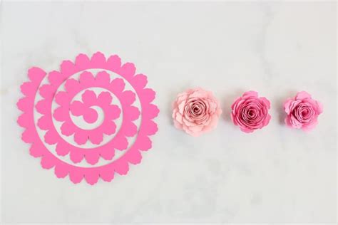 Rolled Paper Flower Templates Free Download