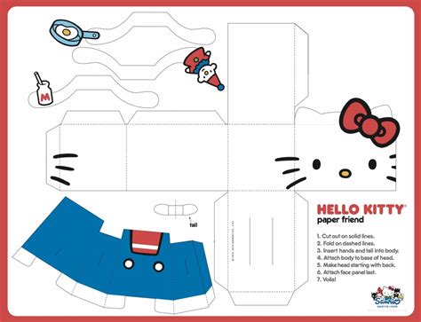 Sanrio Paper Craft Template Free Download And Tutorials