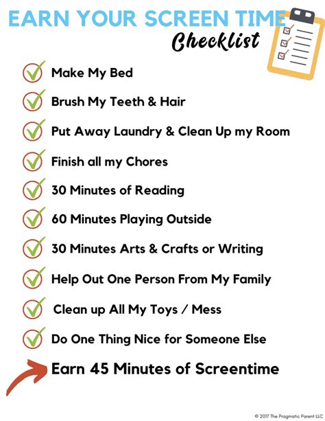 Screen Time Rules Template For Healthy Family Habits