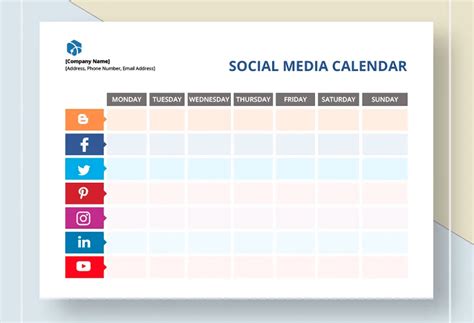 Social Media Calendar Template For Easy Content Planning