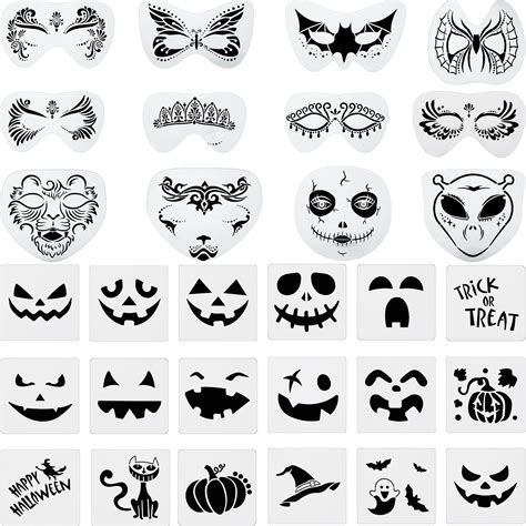 Spooky Halloween Face Paint Templates And Designs