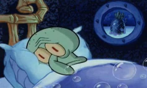 Squidward Trying To Sleep Meme Template Funny Moments