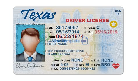 Texas Temporary Driver License Template Made Easy