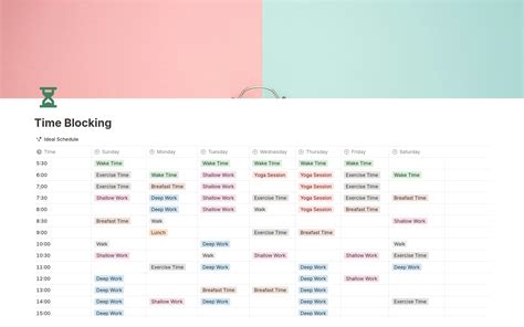 Time Blocking Template In Notion For Maximum Productivity