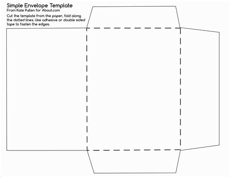 Tri Fold Envelope Template Free Printable Download