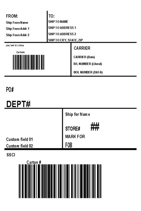 Ucc 128 Label Template Download And Printing Guide