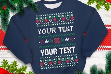 Ugly Sweater Template Design Ideas And Free Download