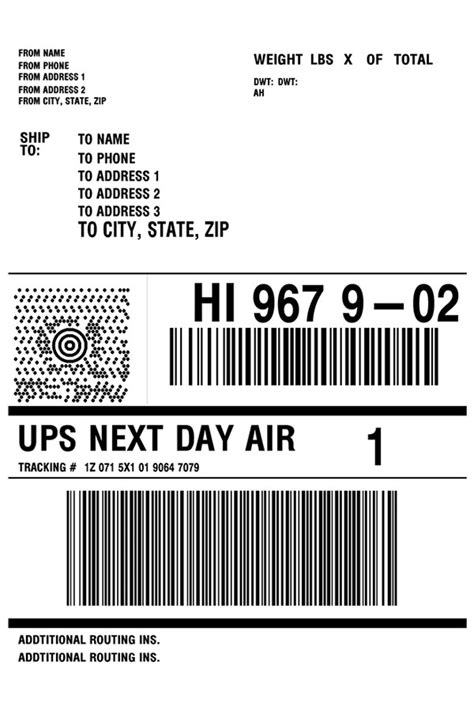 Ups Shipping Labels Template Guide And Free Download