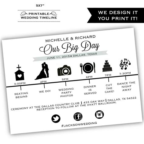 Wedding Day Timeline Template Word: Plan Your Big Day