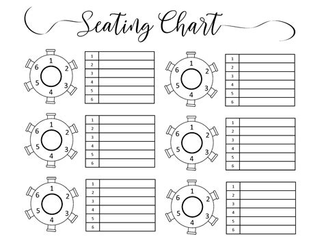 Wedding Seating Chart Template Made Easy