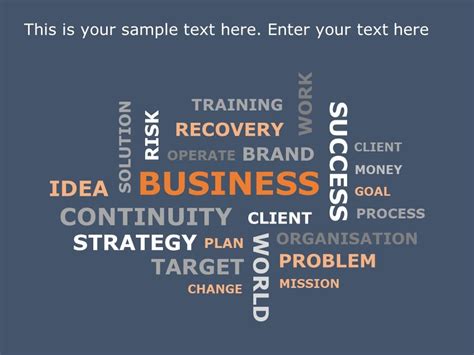 Word Cloud Powerpoint Template For Visual Impact