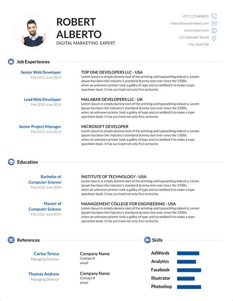 Word Resume Template 2007 Free Download And Tips