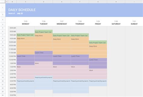 Workback Schedule Template In Google Sheets Made Easy